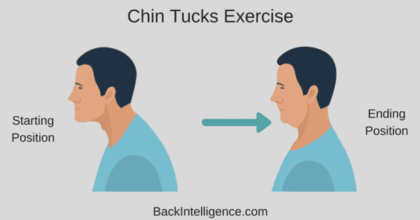 Bài tập yoga giảm nọng - Chin tuck